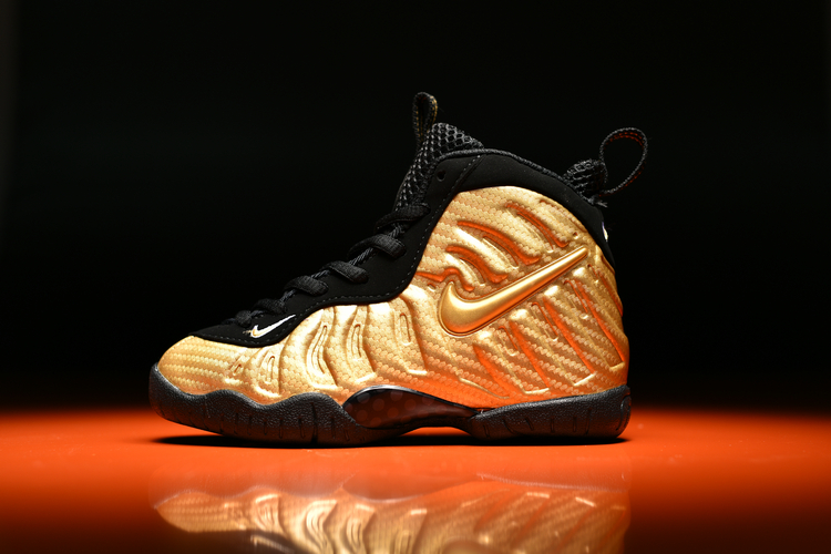 Nike Air Foamposite Pro Gold Black Shoes